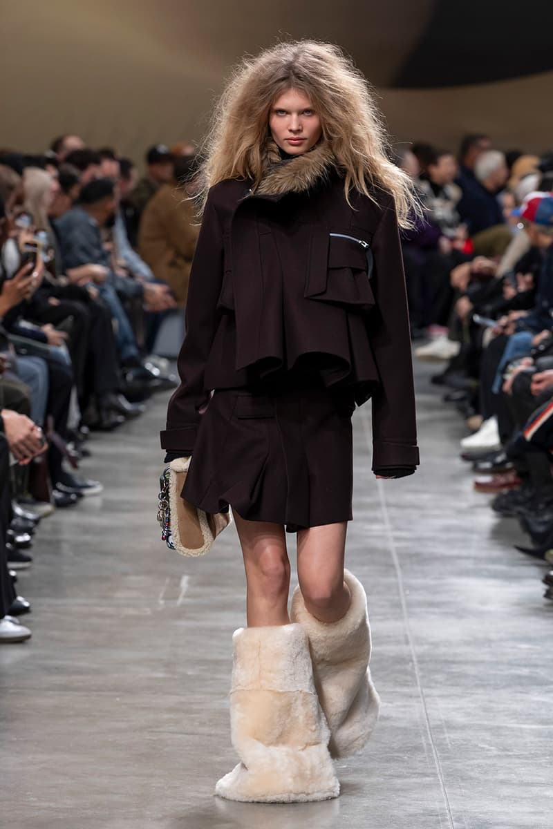 sacai FW25 Paris Fashion Week Collection Carhartt WIP ugg collaboration jm weston collab chitose abe japanese brand bomber jackets where the wild things are