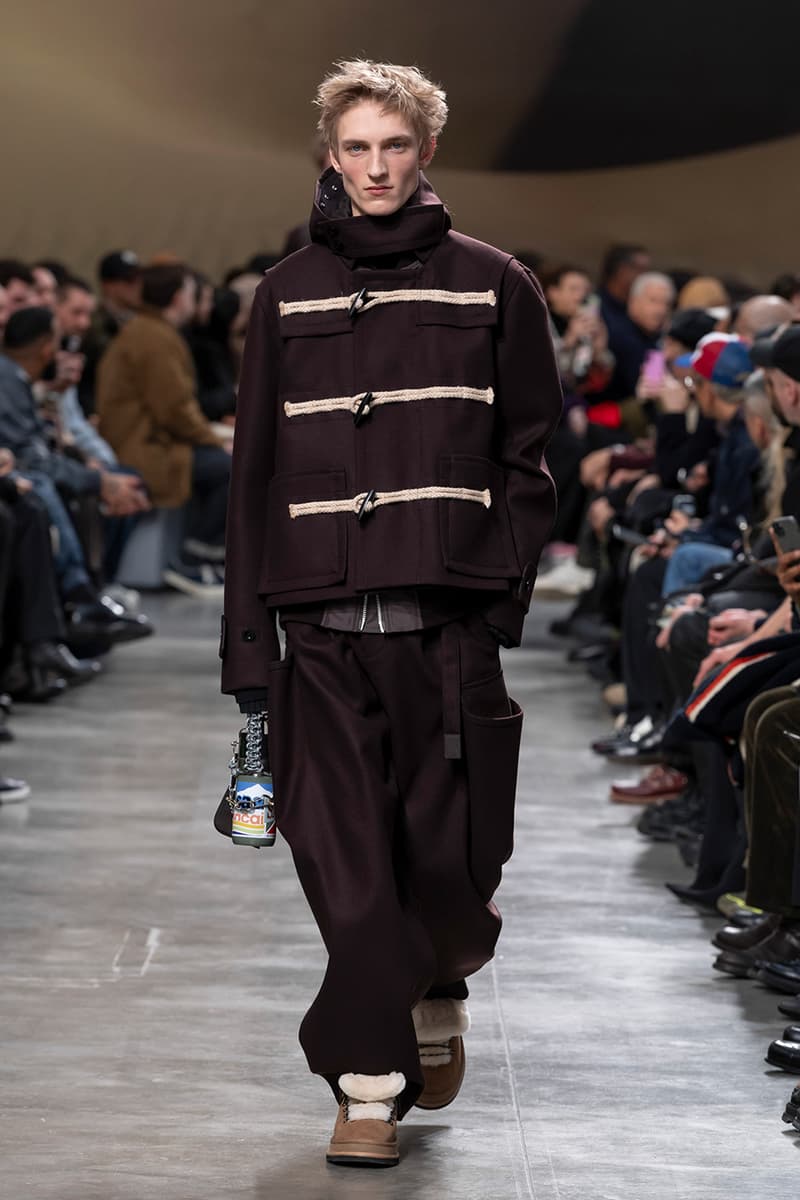 sacai FW25 Paris Fashion Week Collection Carhartt WIP ugg collaboration jm weston collab chitose abe japanese brand bomber jackets where the wild things are