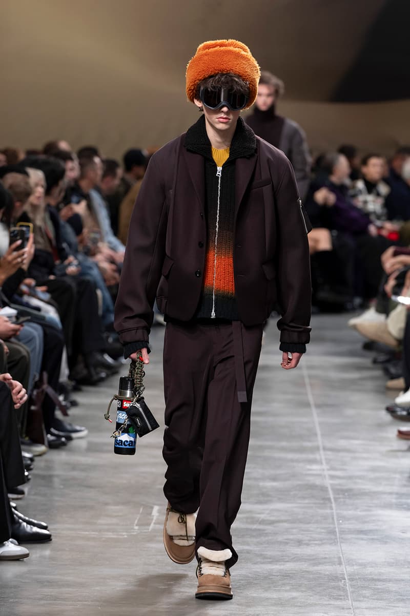 sacai FW25 Paris Fashion Week Collection Carhartt WIP ugg collaboration jm weston collab chitose abe japanese brand bomber jackets where the wild things are