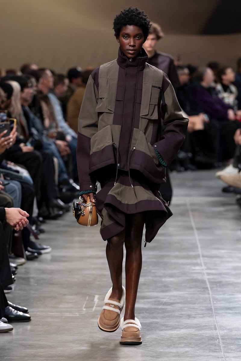 sacai FW25 Paris Fashion Week Collection Carhartt WIP ugg collaboration jm weston collab chitose abe japanese brand bomber jackets where the wild things are