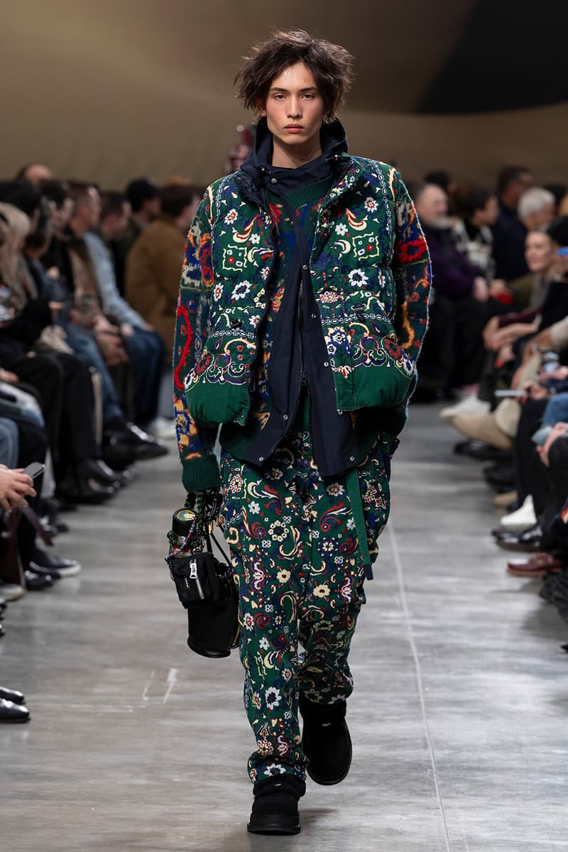 sacai FW25 Paris Fashion Week Collection Carhartt WIP ugg collaboration jm weston collab chitose abe japanese brand bomber jackets where the wild things are