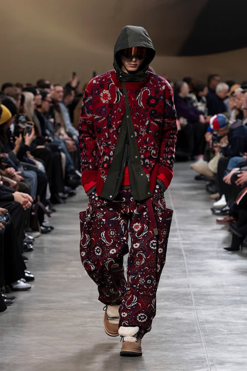 sacai FW25 Paris Fashion Week Collection Carhartt WIP ugg collaboration jm weston collab chitose abe japanese brand bomber jackets where the wild things are