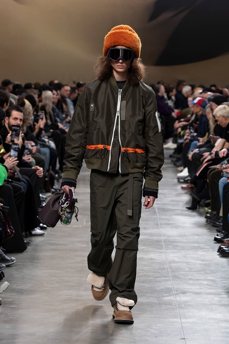 sacai FW25 Paris Fashion Week Collection Carhartt WIP ugg collaboration jm weston collab chitose abe japanese brand bomber jackets where the wild things are