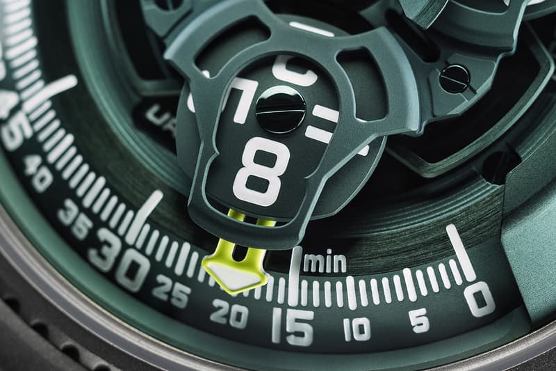 URWERK UR-100V Magic T “Hunter Green” Release Info UR 12.02 self-winding movement Martin Frei Felix Baumgartner