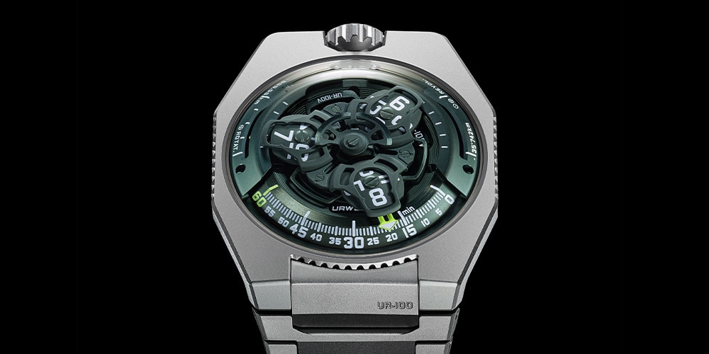 URWERK’s Latest UR-100V Magic T Reference Spotlights a “Hunter Green” Dial