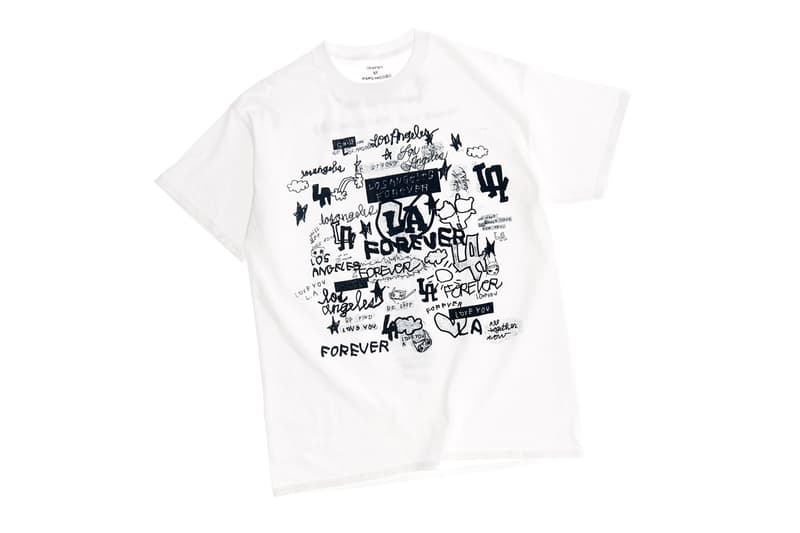 heaven by marc jacobs la los angeles wild fire relief charity tee t shirt eri wakiyama sandy liang dover street market official release date info photos price store list buying guide