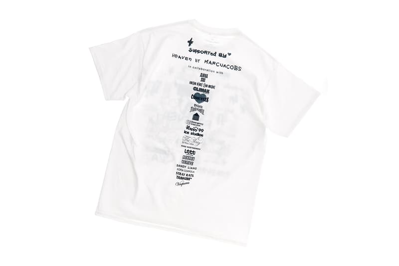 heaven by marc jacobs la los angeles wild fire relief charity tee t shirt eri wakiyama sandy liang dover street market official release date info photos price store list buying guide