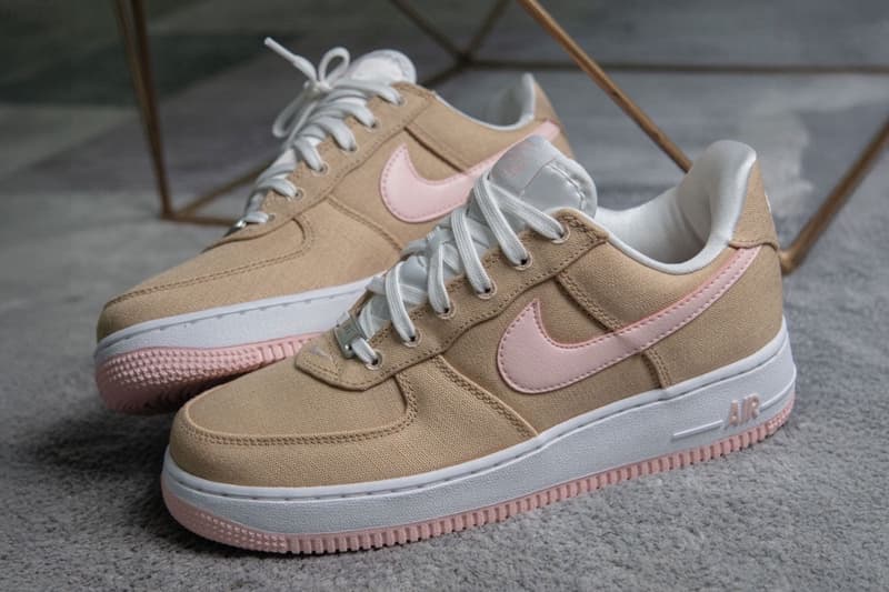 Nike Air Force 1 Low Canvas “Linen” “Linen/White-Atmosphere” HV2021-200 Release Info