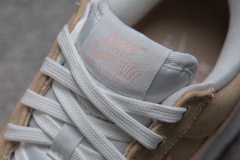 Nike Air Force 1 Low Canvas “Linen” “Linen/White-Atmosphere” HV2021-200 Release Info