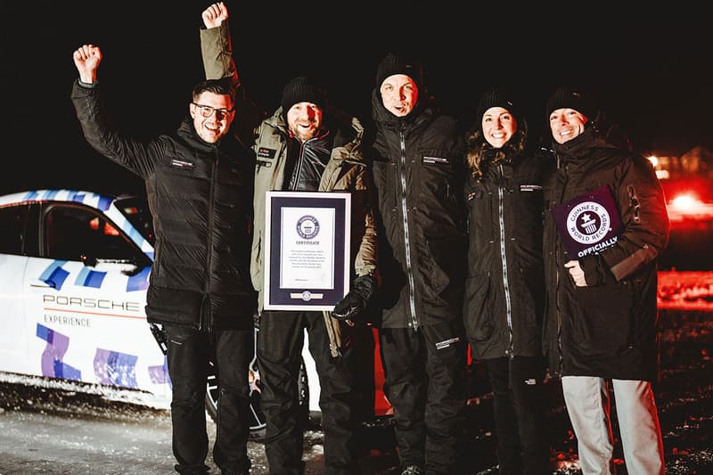 Porsche Taycan GTS Guinness World Record Ice Drift Info