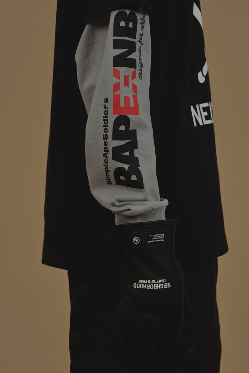 Neighborhood Bape コラボ ロンT 1/2発売 初売り ブラック 【公式通販】