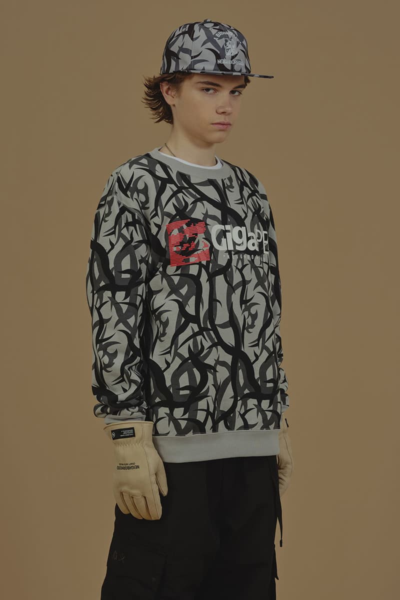 BAPE Joins NEIGHBORHOOD for Cold Weather, Camo-Covered Capsule collab fashion week y-3 yohji yamamoto adidas a bathing ape ceramic accessories apparel release info Shinsuke Takizawa trial colorway jacket snowboard hoodie graphic collaboration