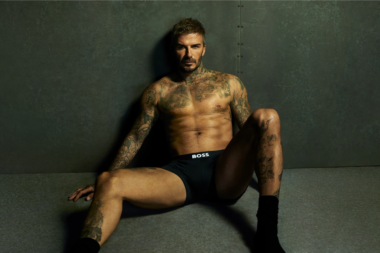 david beckham boss bodywear trunks briefs one collection campaign mert marcus photographers editorial vending machines billboards advert New York