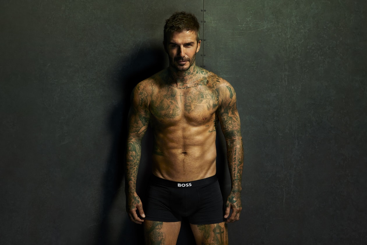 david beckham boss bodywear trunks briefs one collection campaign mert marcus photographers editorial vending machines billboards advert New York