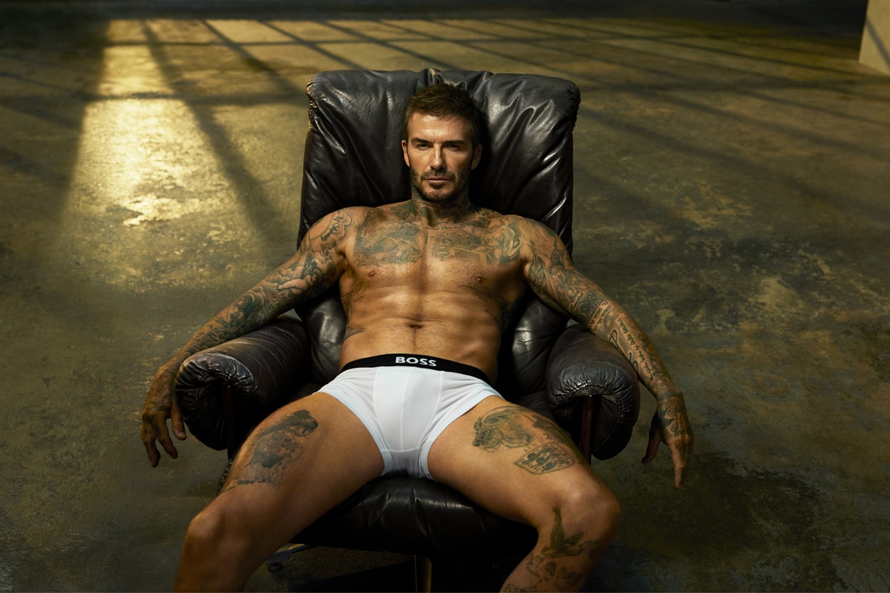 david beckham boss bodywear trunks briefs one collection campaign mert marcus photographers editorial vending machines billboards advert New York