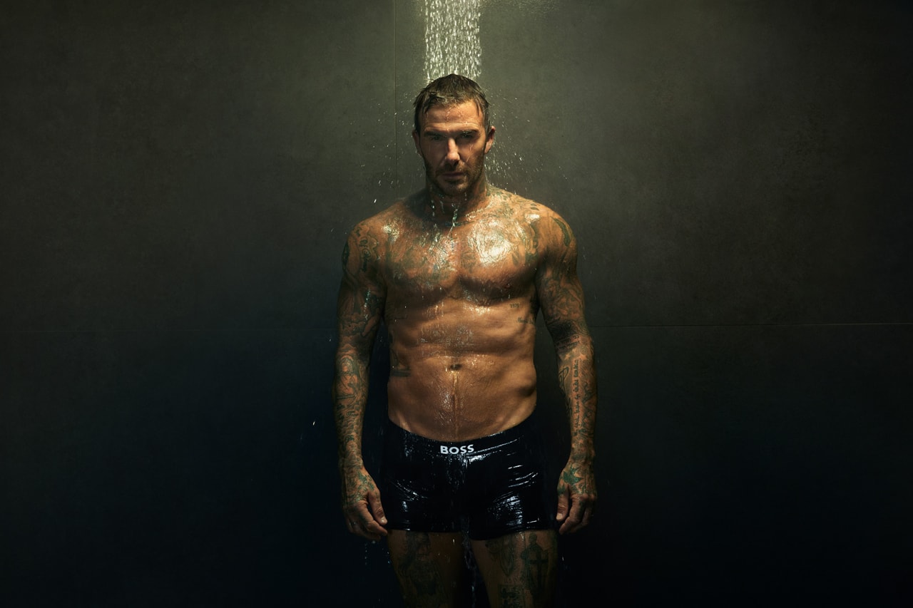 david beckham boss bodywear trunks briefs one collection campaign mert marcus photographers editorial vending machines billboards advert New York