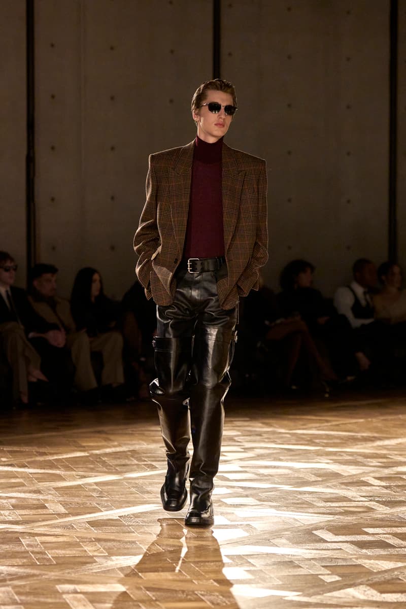 Saint Laurent Fall/Winter 2025 Collection Anthony Vaccarello Menswear Men's Runway