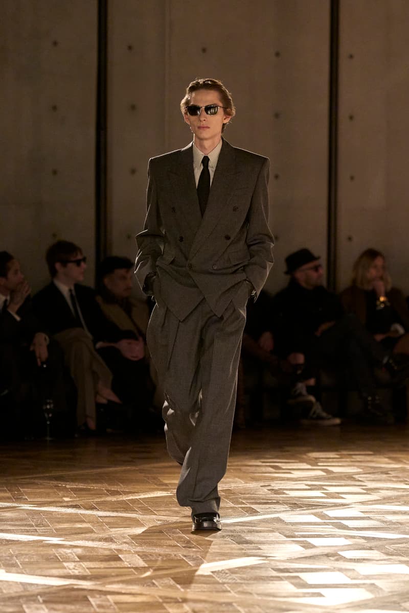 Saint Laurent Fall/Winter 2025 Collection Anthony Vaccarello Menswear Men's Runway