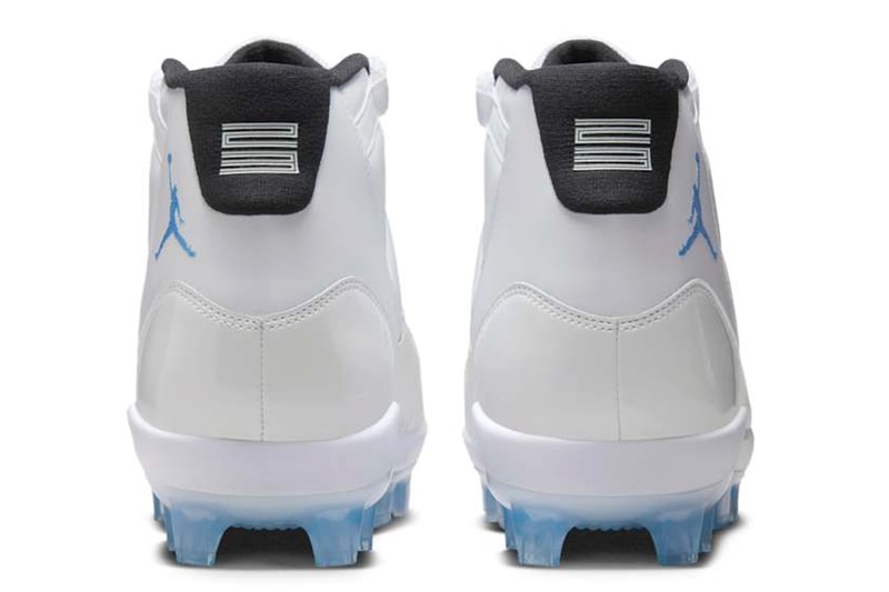 Official Look at the Air Jordan 11 "Legend Blue" Cleats HM7324-104 (TD) HM7326-104 (MCS) White/Legend Blue-Black release info february 2025