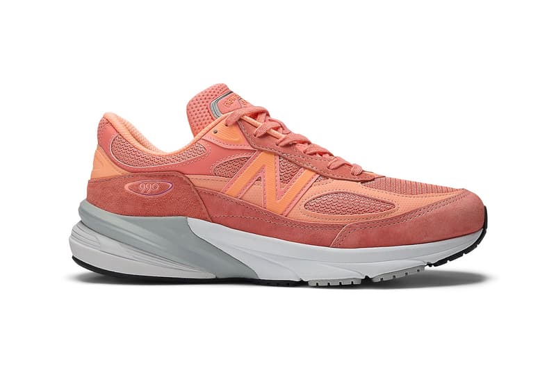 Official Look at the New Balance 990v6 "Salmon" U990SR6 made in usa release info runner sneakers 