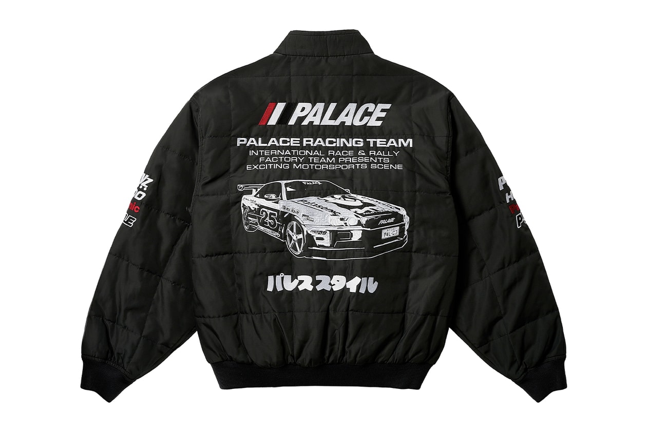 Every Item From Palace's Spring 2025 Collection k-way collaboration year of the snake motifs chore jackets varsity longsleeve hardware knitwear sweatershirts skateboards