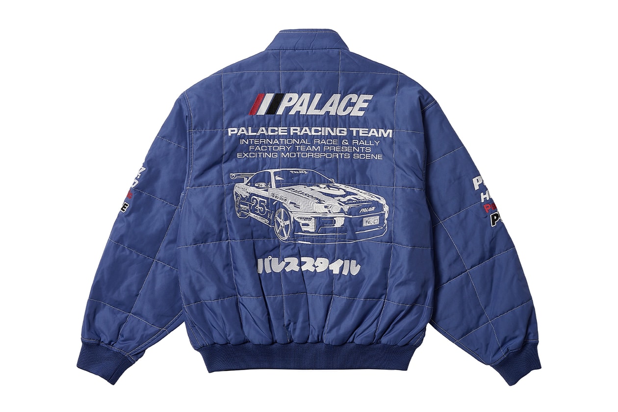 Every Item From Palace's Spring 2025 Collection k-way collaboration year of the snake motifs chore jackets varsity longsleeve hardware knitwear sweatershirts skateboards