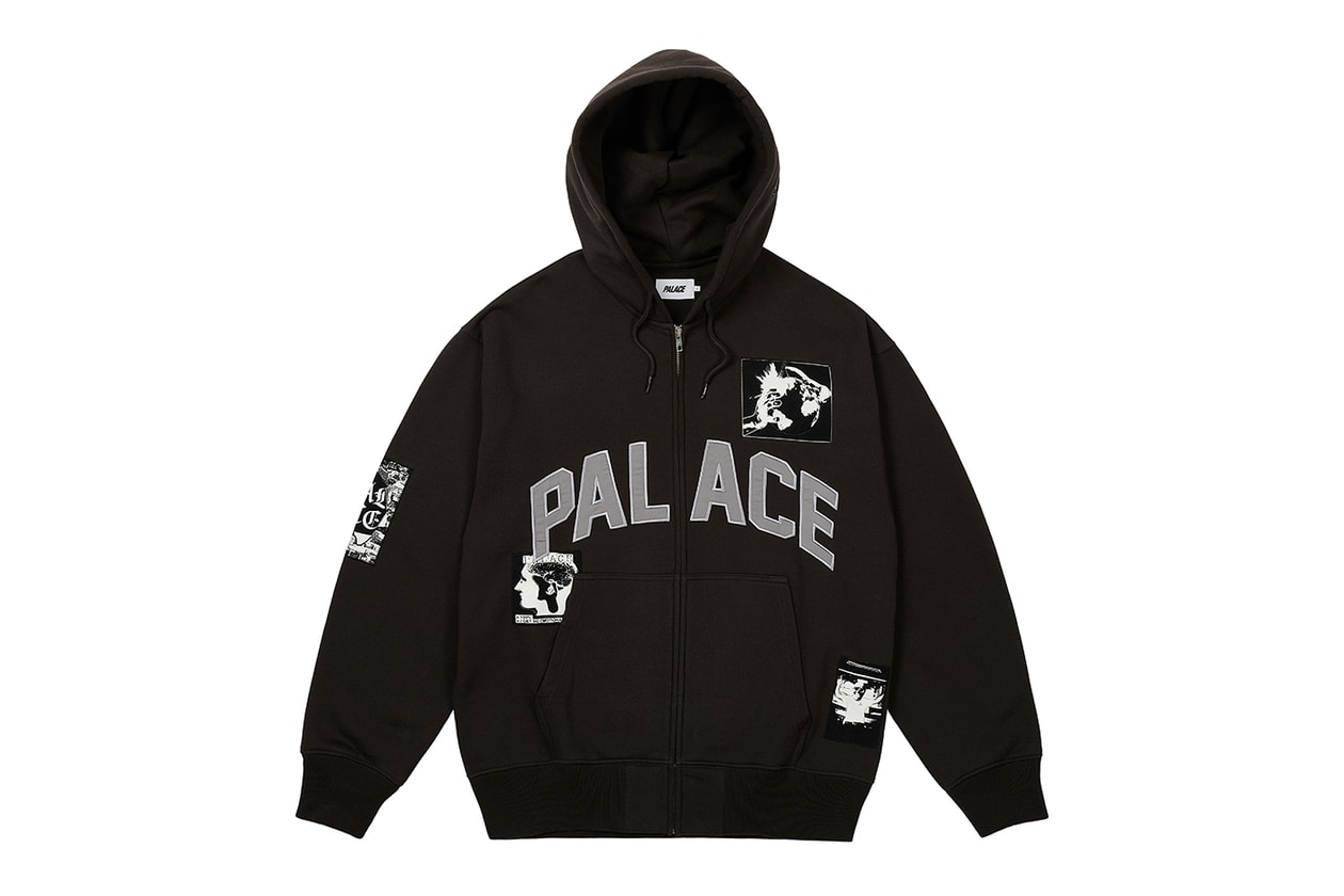 Every Item From Palace's Spring 2025 Collection k-way collaboration year of the snake motifs chore jackets varsity longsleeve hardware knitwear sweatershirts skateboards