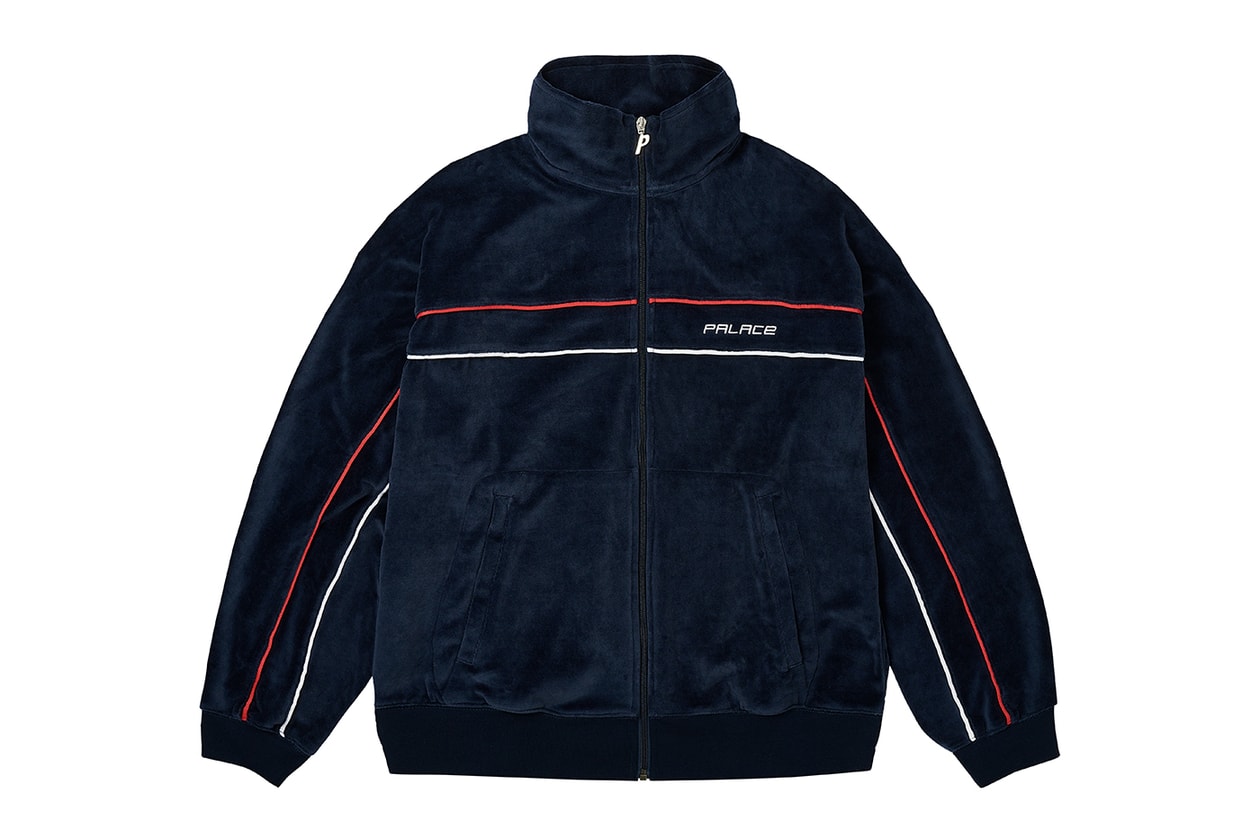 Every Item From Palace's Spring 2025 Collection k-way collaboration year of the snake motifs chore jackets varsity longsleeve hardware knitwear sweatershirts skateboards