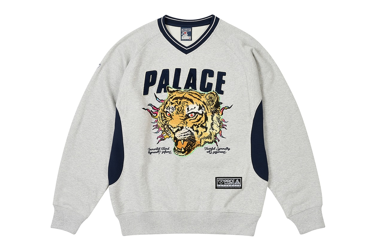 Every Item From Palace's Spring 2025 Collection k-way collaboration year of the snake motifs chore jackets varsity longsleeve hardware knitwear sweatershirts skateboards