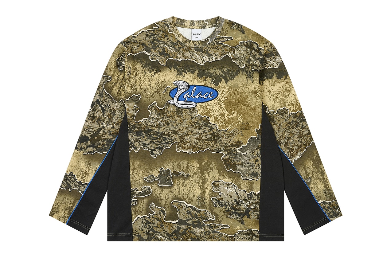 Every Item From Palace's Spring 2025 Collection k-way collaboration year of the snake motifs chore jackets varsity longsleeve hardware knitwear sweatershirts skateboards