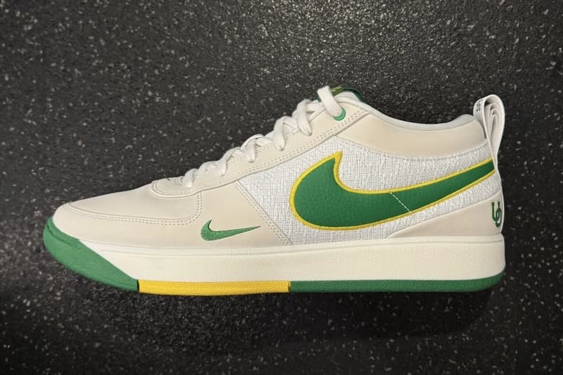 Devin Booker Reveals Nike Book 1 "Oregon Ducks" PE university of oregon ducks two exclusive green white basketball team 2025 march madness
