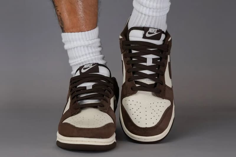 Nike Dunk Low Suede Mocha White Brown FQ8249-104 Release Info