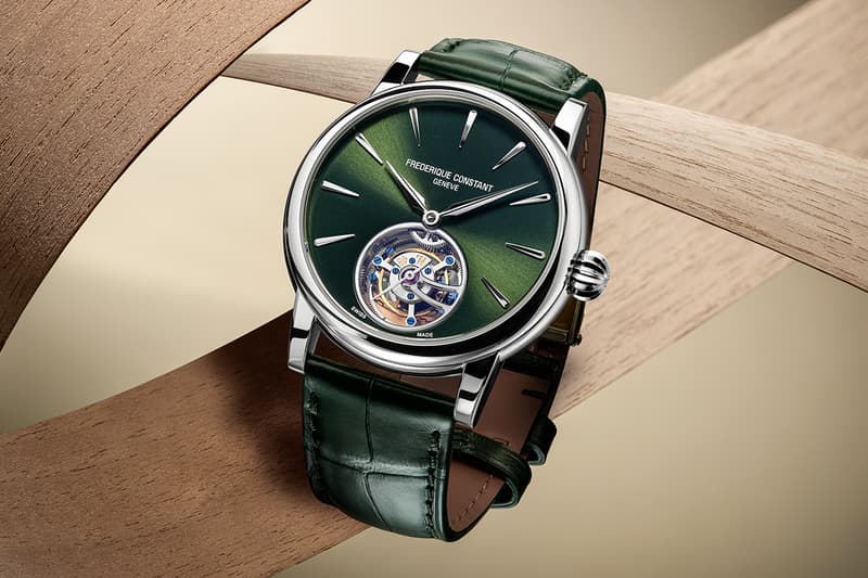 Frederique Constant Classic Tourbillon Manufacture Release Info palm green sunray dial FC-980 movement