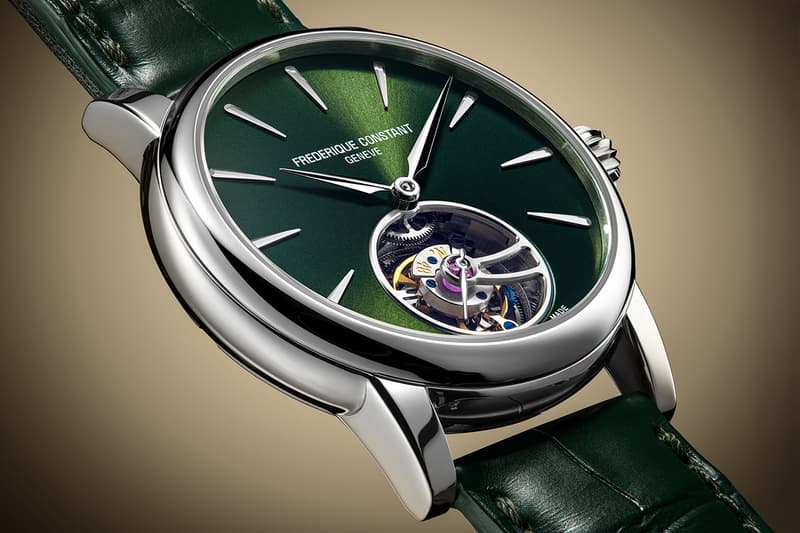 Frederique Constant Classic Tourbillon Manufacture Release Info palm green sunray dial FC-980 movement