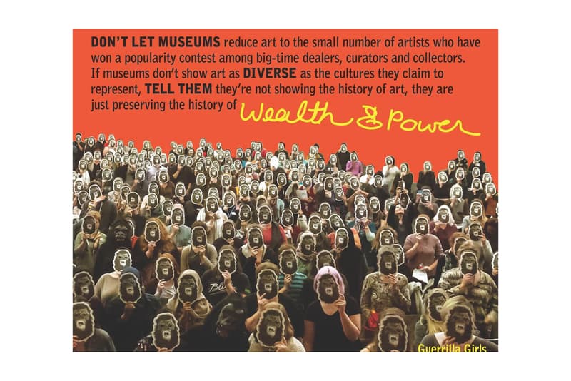 Guerrilla Girls 'Discrimi-NATION' Hannah Traore Gallery New York Art Artworks 