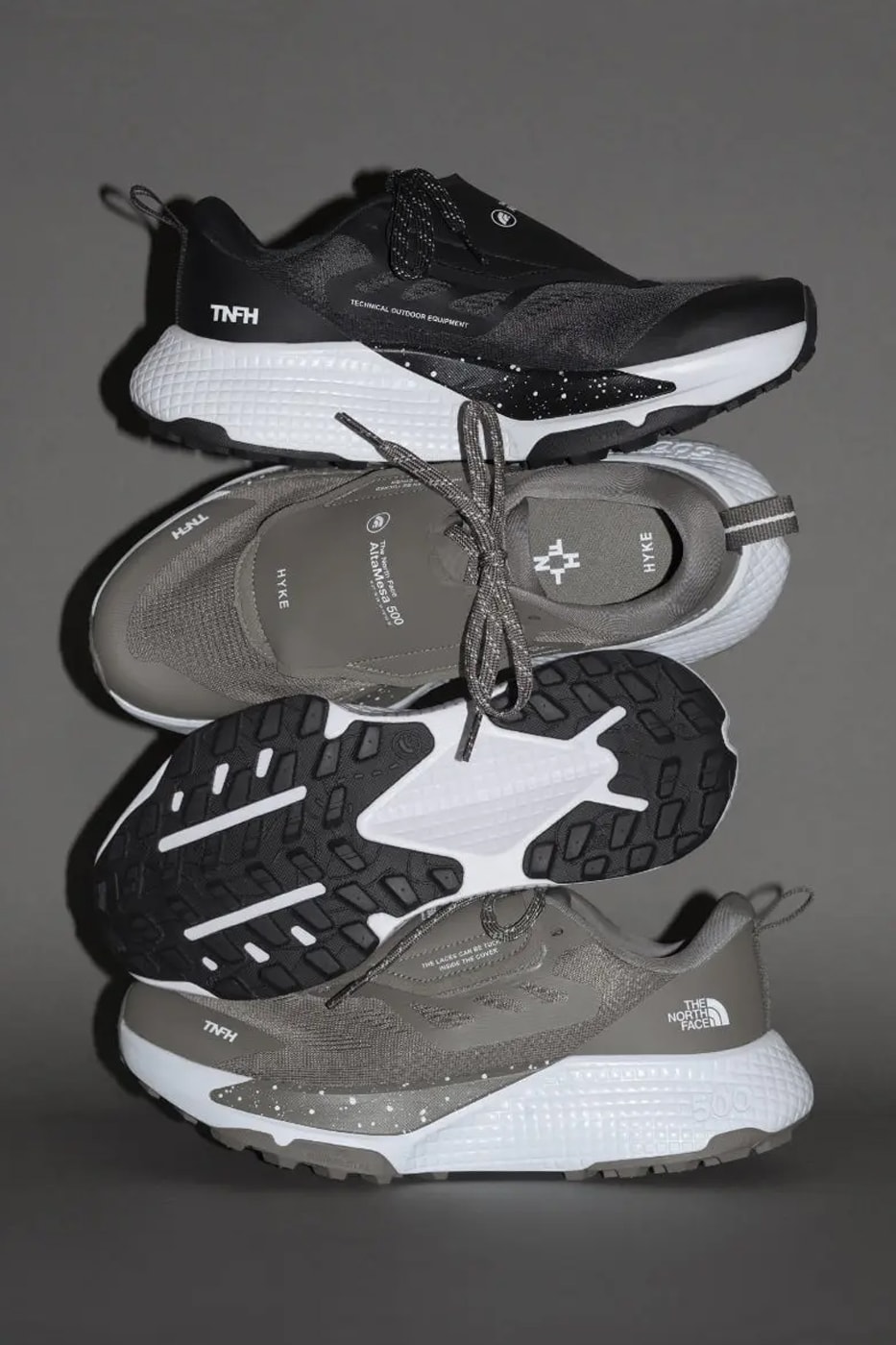 The North Face HYKE Spring/Summer2025 Collection Lookbook AltaMesa 500 sneaker Release Info