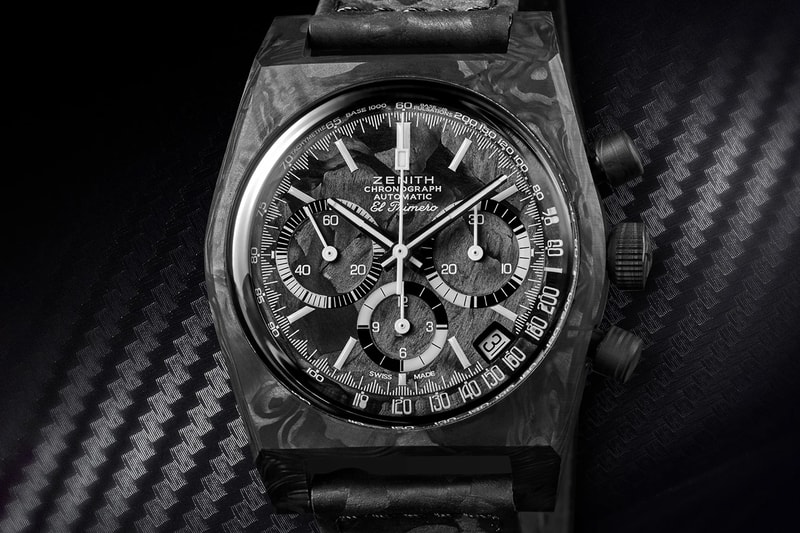 Revolution x Zenith Chronomaster Revival "Cover Girl Carbon" Collaboration Info El Primero 