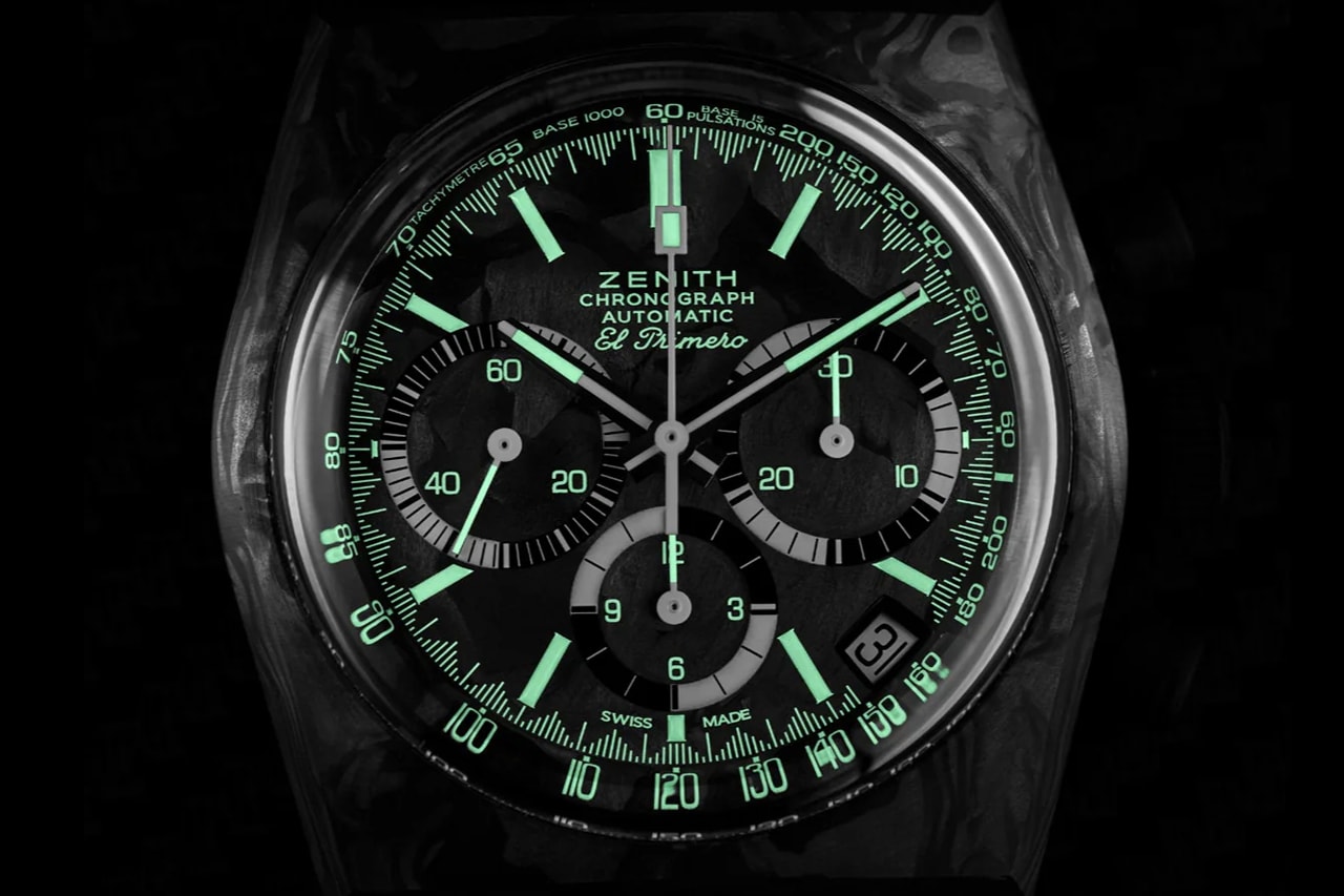 Revolution x Zenith Chronomaster Revival "Cover Girl Carbon" Collaboration Info El Primero 