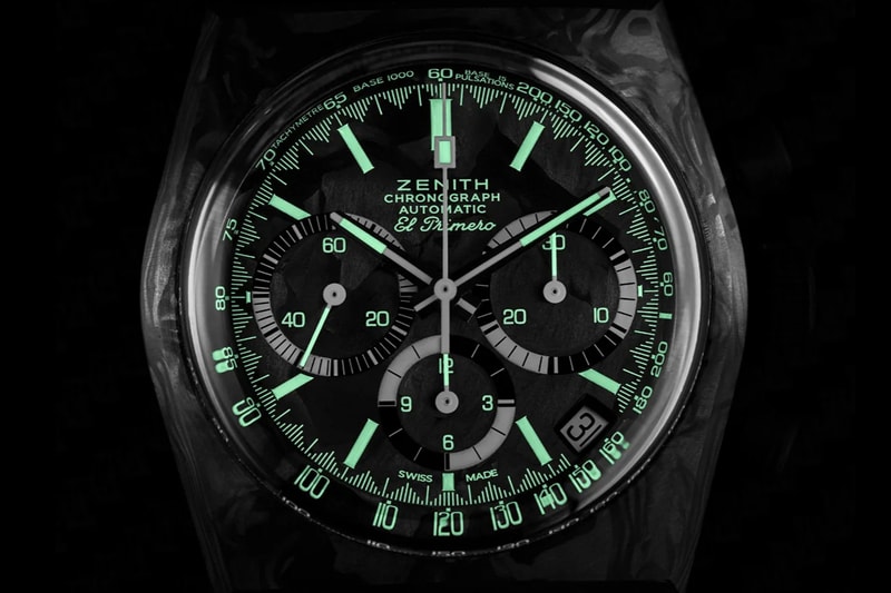 Revolution x Zenith Chronomaster Revival "Cover Girl Carbon" Collaboration Info El Primero 
