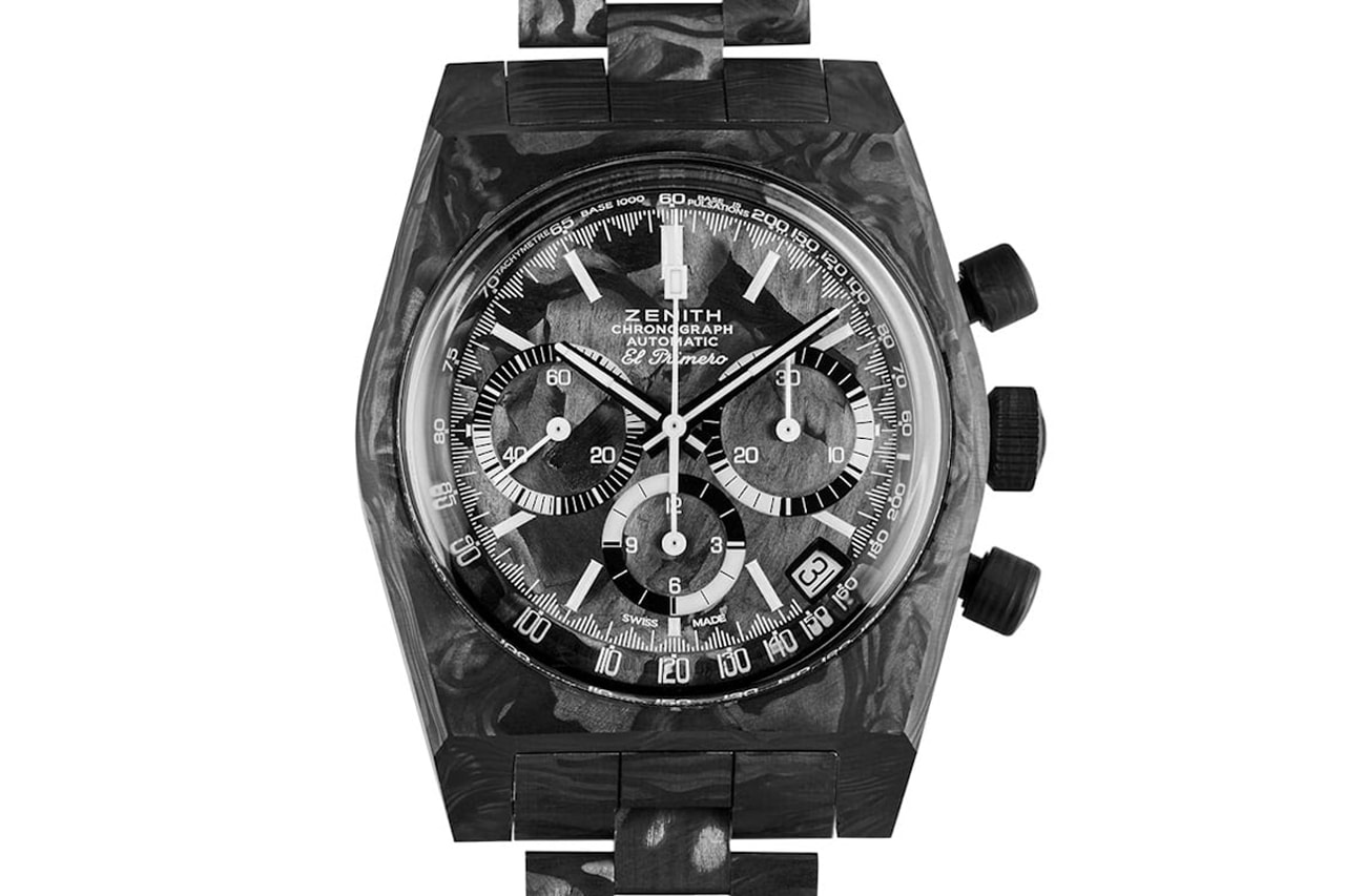 Revolution x Zenith Chronomaster Revival "Cover Girl Carbon" Collaboration Info El Primero 