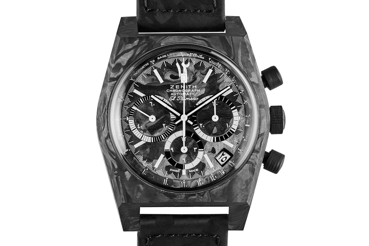 Revolution x Zenith Chronomaster Revival "Cover Girl Carbon" Collaboration Info El Primero 