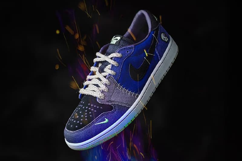 Zion Williamson Voodoo Air Jordan 1 Low OG Blue Release Info IH2309-500 date store list buying guide photos price