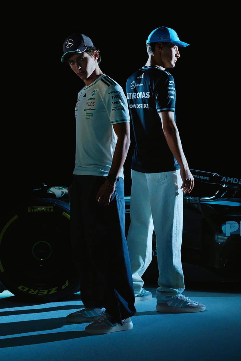 Adidas and Mercedes-AMG Petronas F1 Team Drops Debut Collection george russell kimi antonelli 