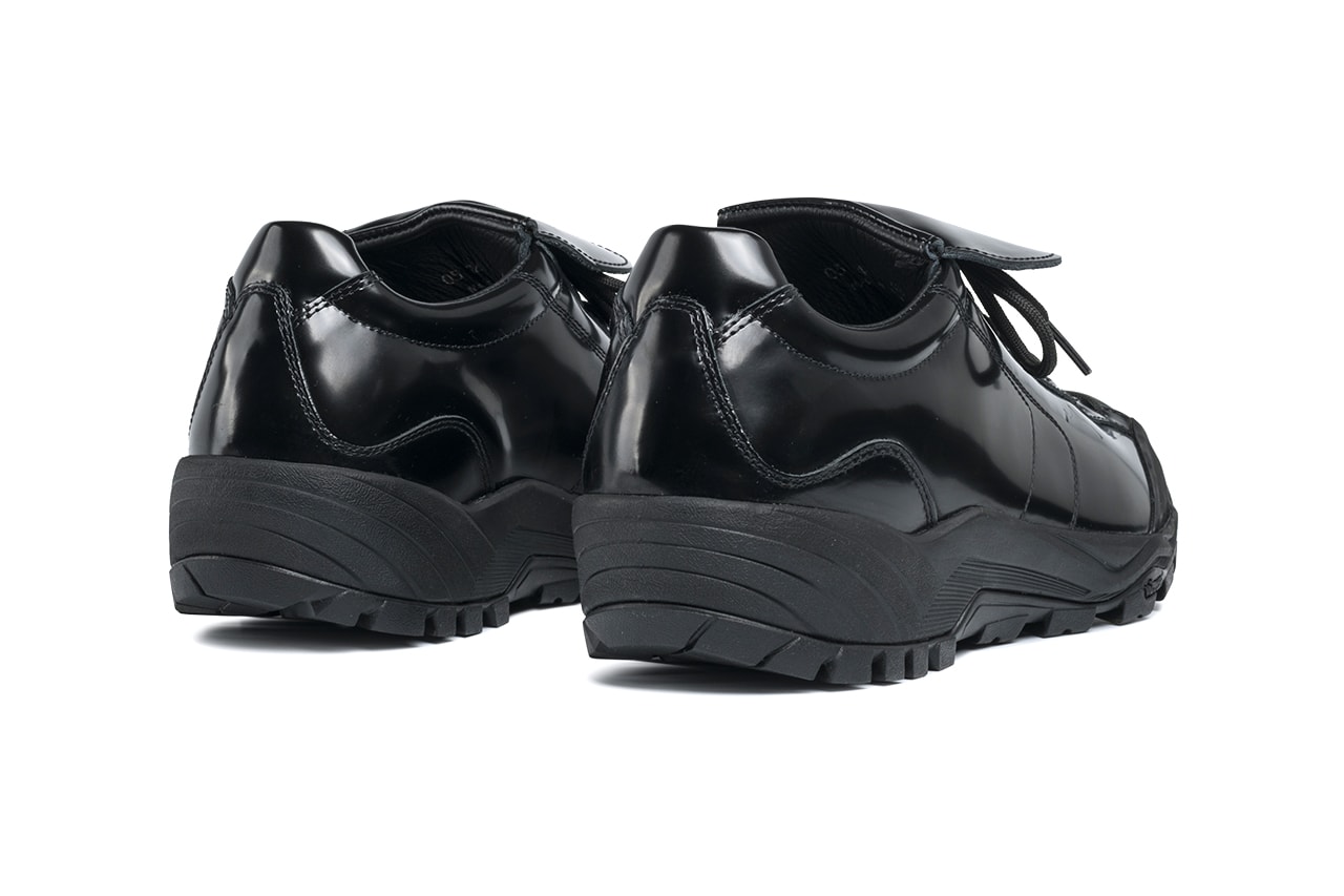 Diemme x Hiking Patrol Movida Calcio 2.0 sneaker collaboration black patent leather release info