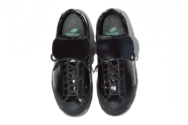 Diemme x Hiking Patrol Movida Calcio 2.0 sneaker collaboration black patent leather release info