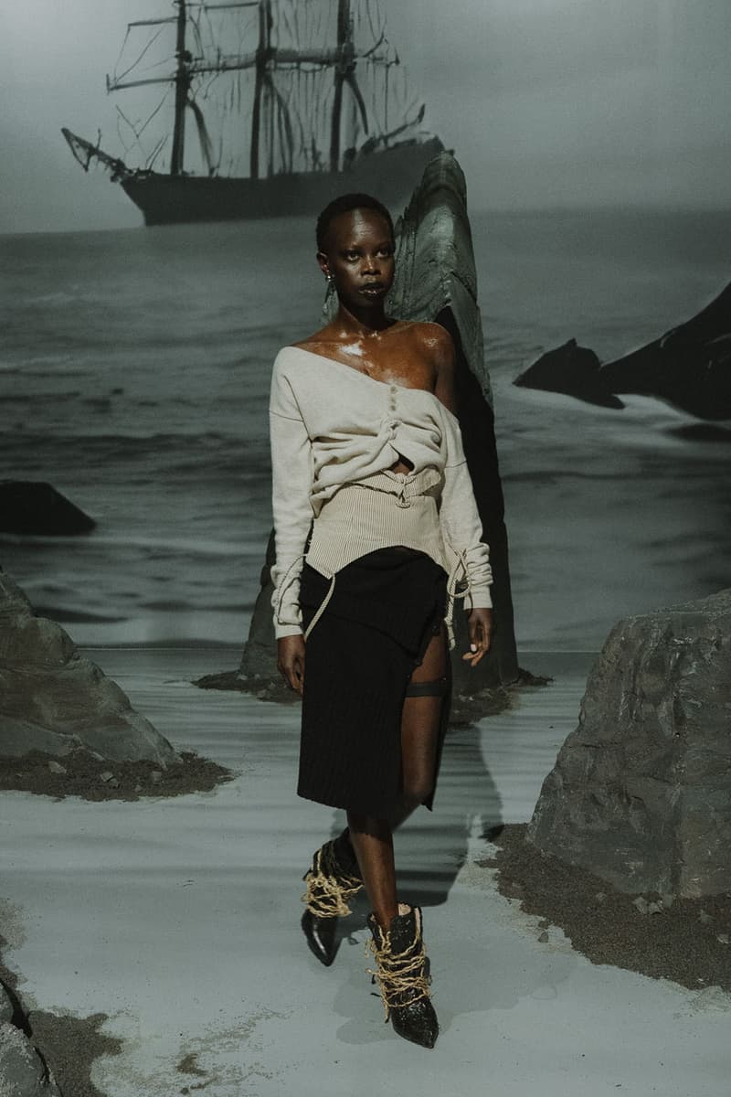 The Elena Velez Shadow Woman Sheds Her Scales for FW25 collection fashion week new york fall winter 2025 runway images show nyfw