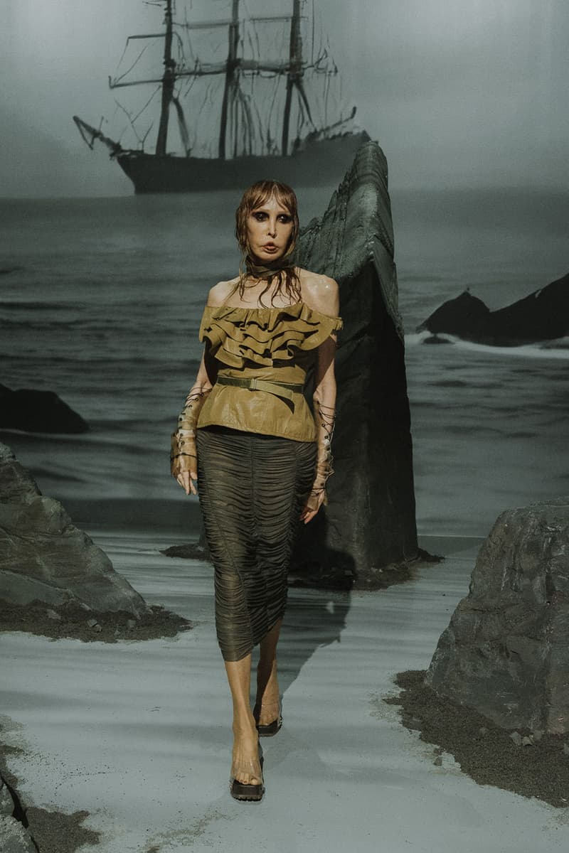 The Elena Velez Shadow Woman Sheds Her Scales for FW25 collection fashion week new york fall winter 2025 runway images show nyfw
