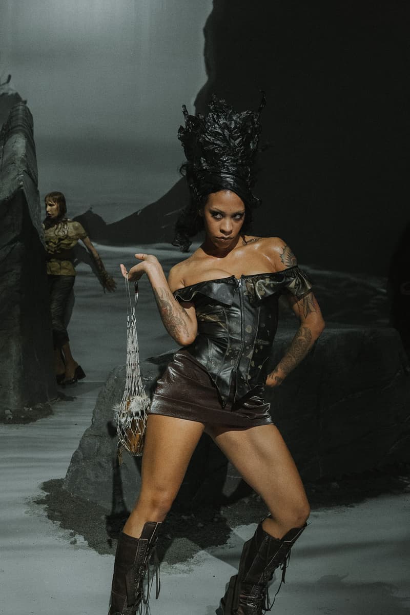 The Elena Velez Shadow Woman Sheds Her Scales for FW25 collection fashion week new york fall winter 2025 runway images show nyfw