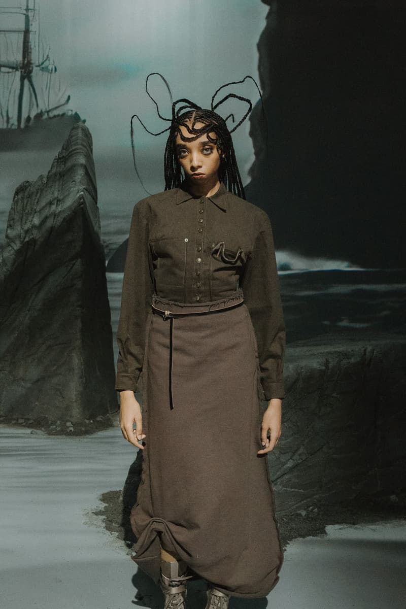 The Elena Velez Shadow Woman Sheds Her Scales for FW25 collection fashion week new york fall winter 2025 runway images show nyfw