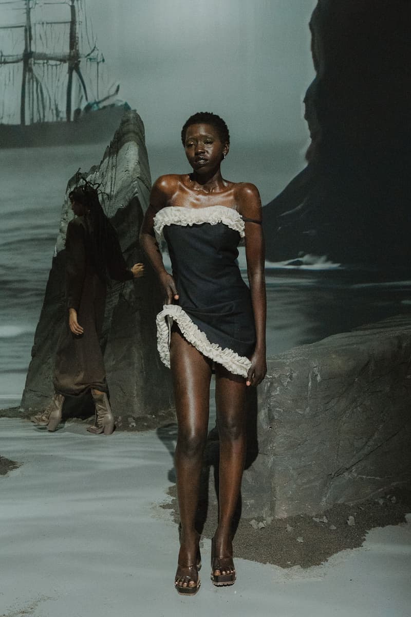 The Elena Velez Shadow Woman Sheds Her Scales for FW25 collection fashion week new york fall winter 2025 runway images show nyfw